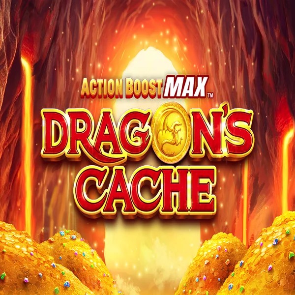 Action Boost Max Dragon's Cache online game logo by SpinPlay Games on sultan-casino.org