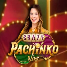 Crazy Pachinko slot logo by Evolution at Sultan Casino