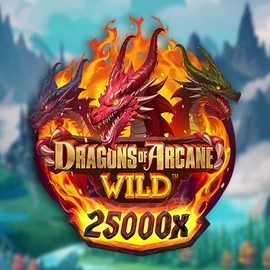 Dragons of Arcane Wild online game logo by Foxium on sultan-casino.org