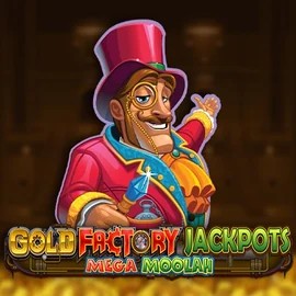 Play Gold Factory Jackpots Mega Moolah slot by Aurum Signature Studios on sultan-casino.org