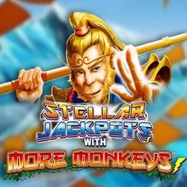Stellar Jackpots with More Monkeys casino game by Lightning Box Game – featured logo at Sultan Casino