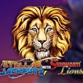Jackpots logo of Stellar Jackpots with Serengeti Lions from Lightning Box Game at Sultan Casino