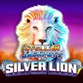 Stellar Jackpots with Silver Lion slot visual from Lightning Box Game available on sultan-casino.org